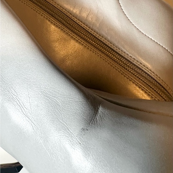 JEFFREY CAMPBELL LIGHT GREY HIDDEN HEEL ANKLE BOOTS SIZE 8 - Picture 6 of 7